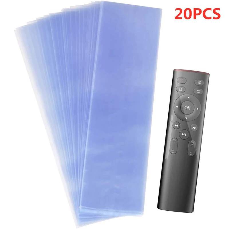 5/10/20PCS Transparent Heat Shrink Film TV/ Air Condition Remote Control Cover for Xiaomi Samsung Universal Protective Bag Case