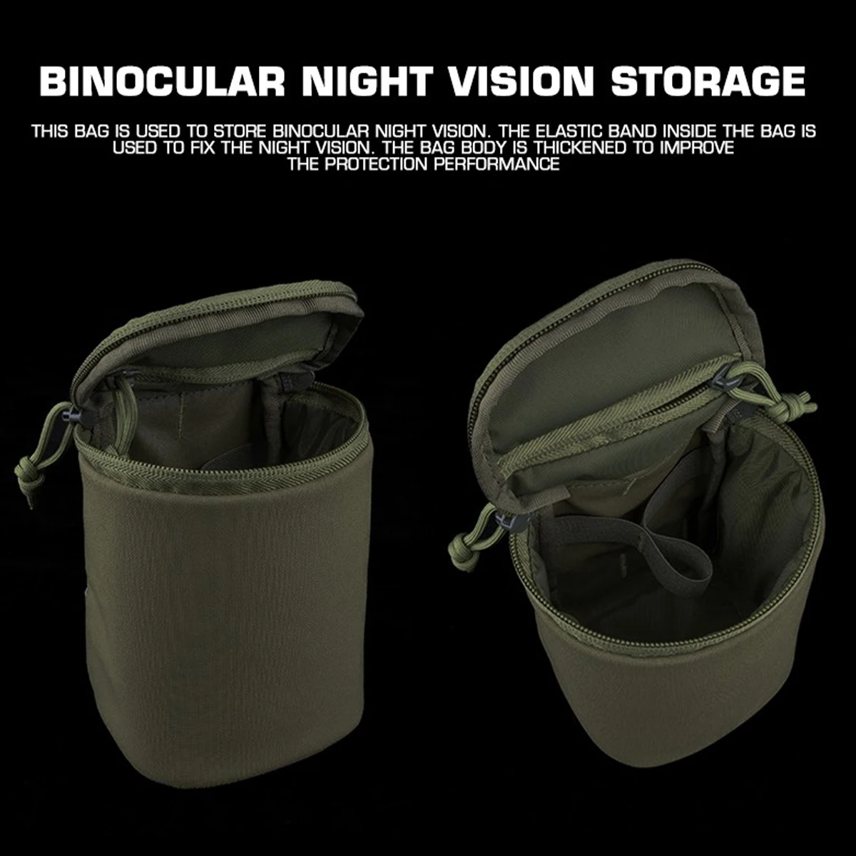 An/Pvs31 Binocular Night Vision Device Protection Storage Bag Tactical Molle Belt Accessory Bag for Outdoor Hunting Shooting