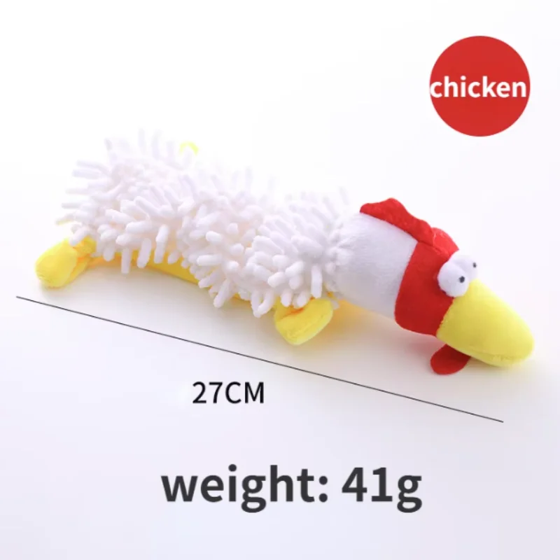 Strapazierfähiges Haustier-Hunde-Plüschtier für kleine Rassen – quietschendes Kauspielzeug in Tierform für Chihuahua Yorkshire Bichon Welpen – Detail 15