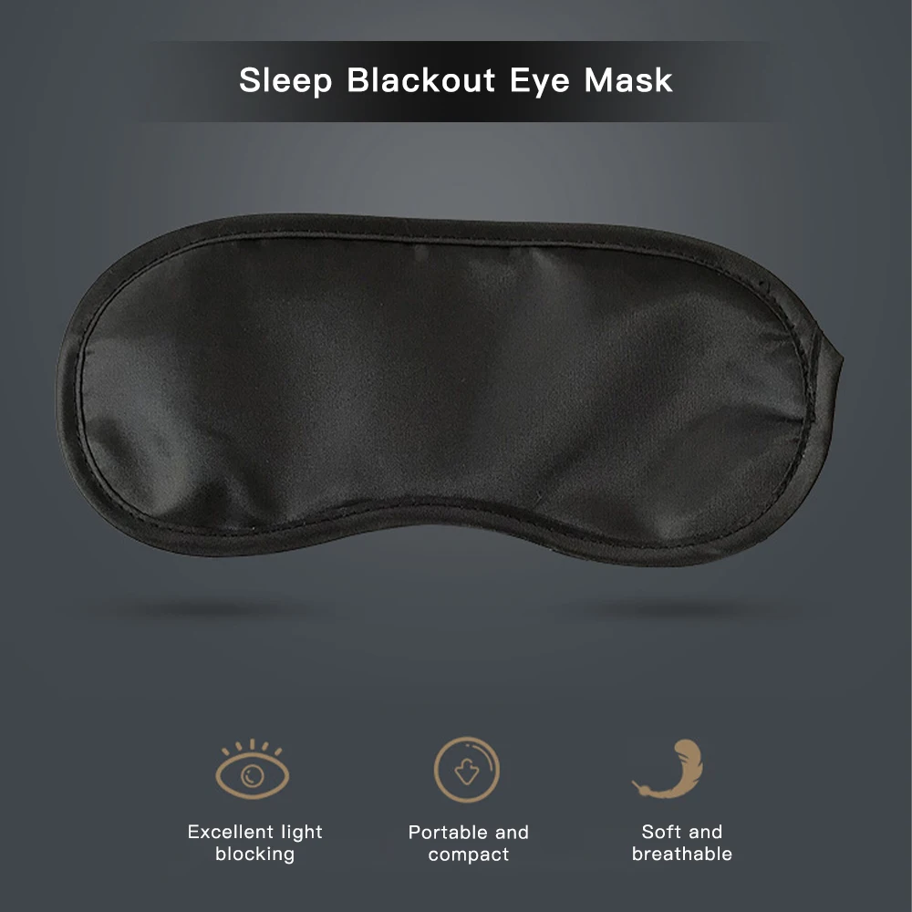 10Pcs Sleeping Mask Portable Travel Rest Sleeping Aid Blindfold Blockout Light Eye Patch