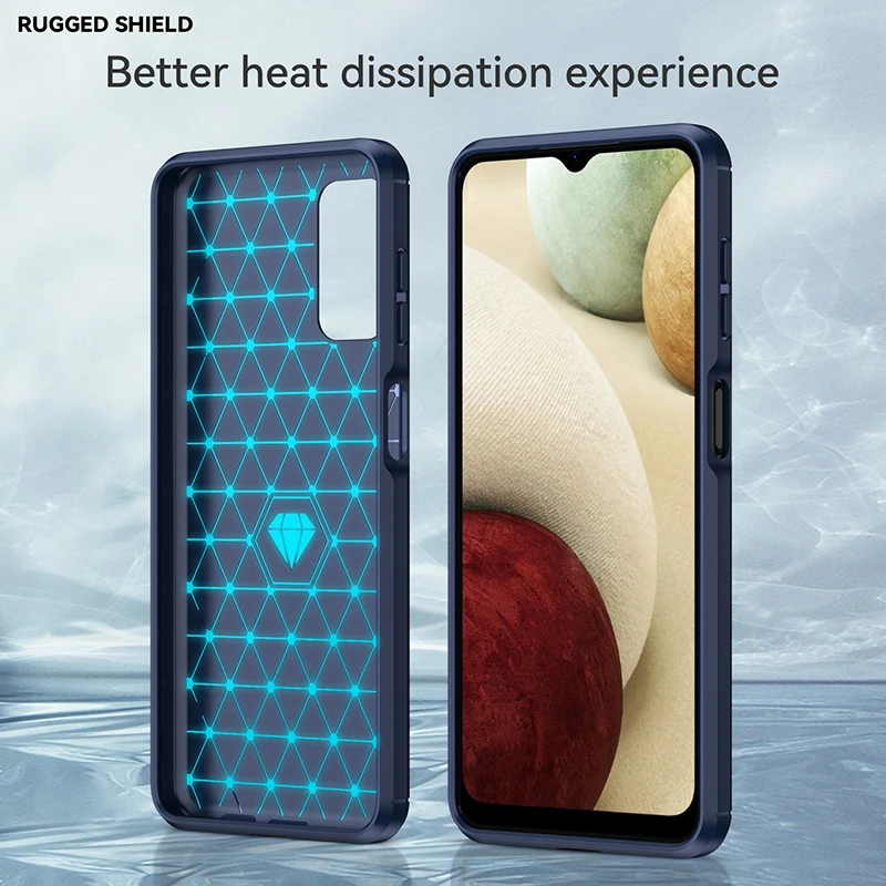 Luxury Carbon Fiber Case For LG Q6 Q7 Plus Q8 Q9 One Q51 Q52 Q60 Q61 Q62 Q70 Q92 Shockproof Phone Cases Silicone Protector Cover