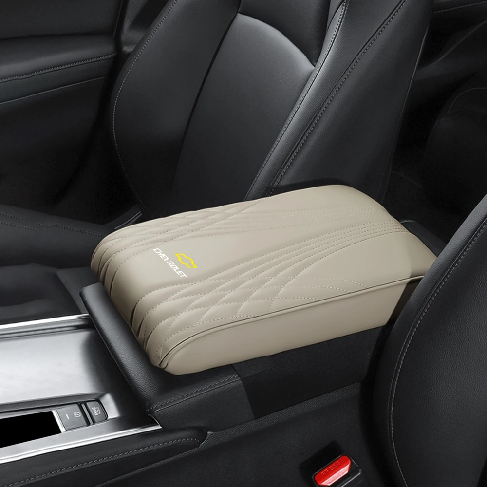 PU Leather Car Armrest Box Height Pad Auto Center Armrest Protective Cushion Support For Chevrolet Cruze Lacetti Sonic Spark