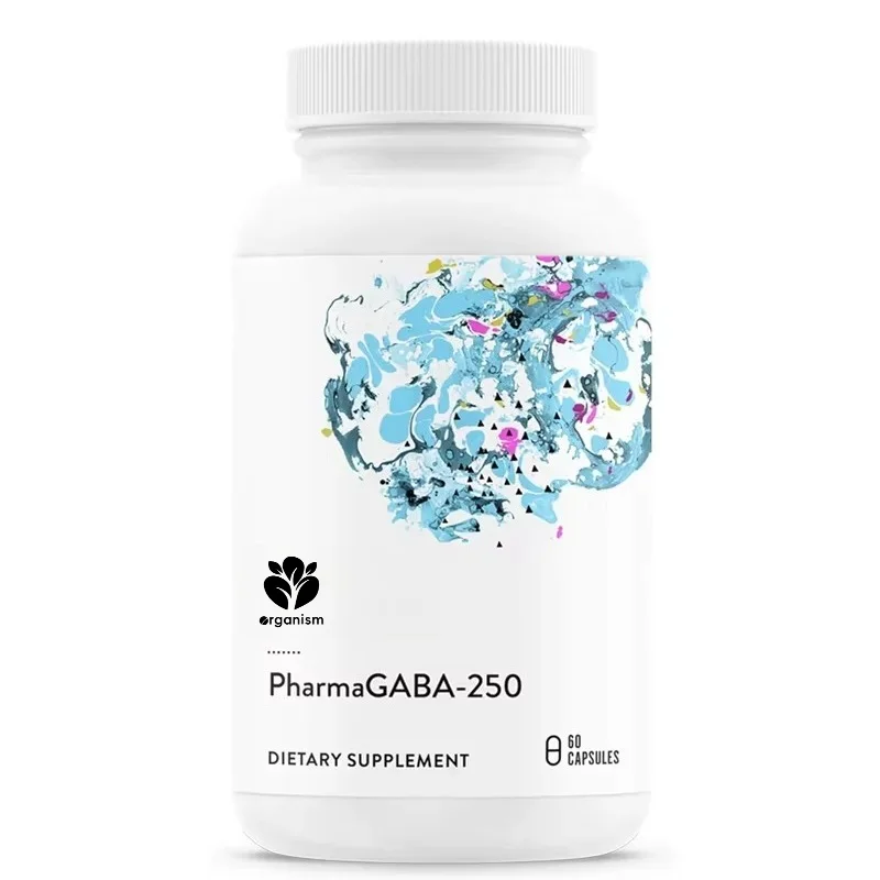 PharmaGABA-250- GABA Supplement -250mg Natural gamma aminobutyric acid - Promotes a calm, relaxed, and focused mindset