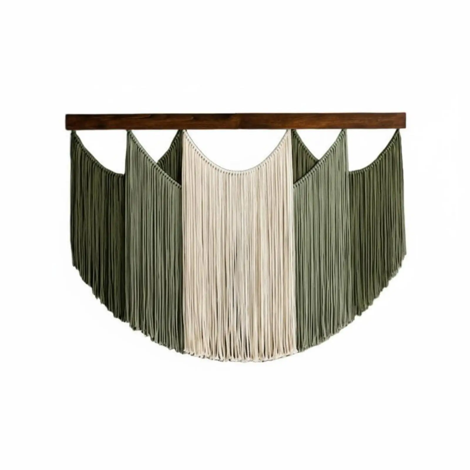 Bohemian Wall Tapestry Handmade Boho Tassel Wall Decor Textured Design for Bedroom, Living Room, Coffee Shop