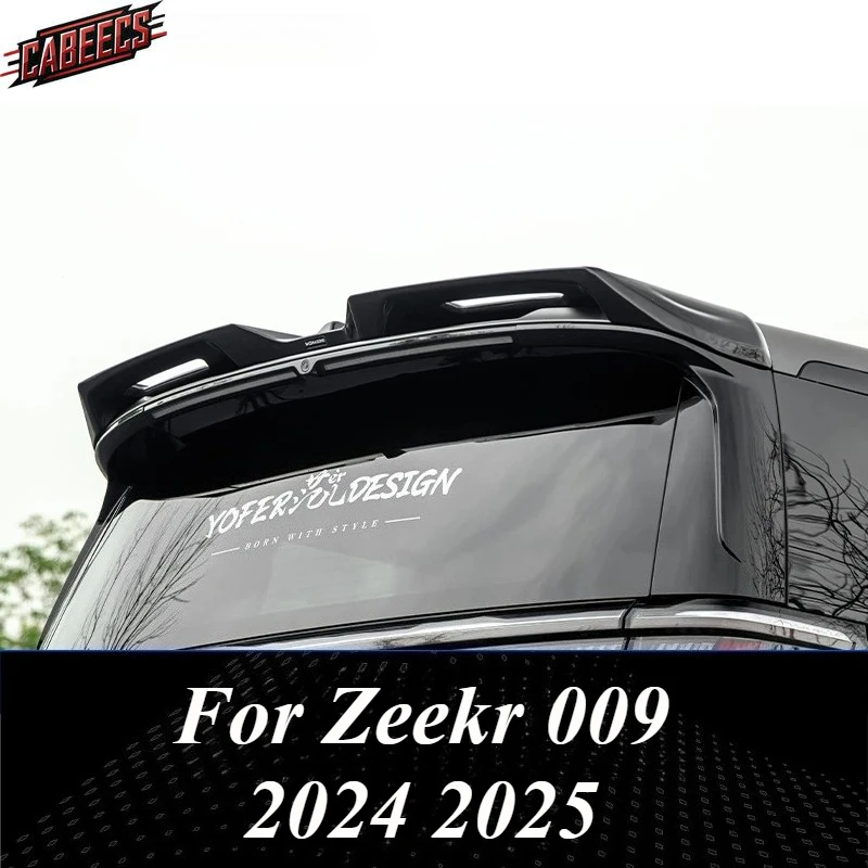 

For Zeekr 009 2024 2025 Roof Spoiler MC Style ABS Plastic Car Rear Wing Lid Modification Rear Trunk Trim Exterior Accessories