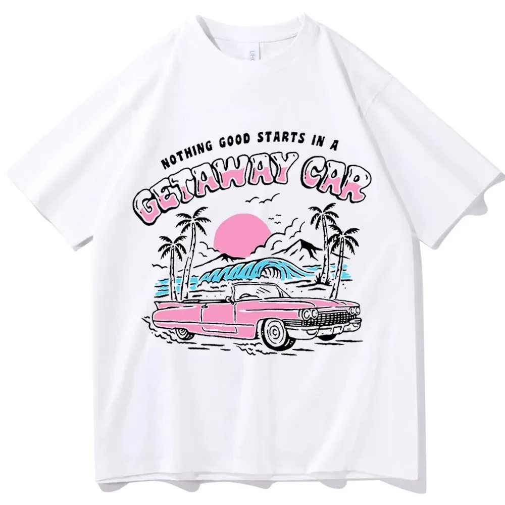 Taylor Getaway Car Shirt Taylor Reputation Album Shirt Taylor Merch Swiftie O-Neck Cotton Fashion Short Sleeve Shirt Gift