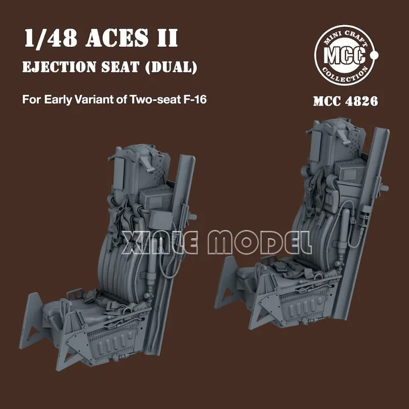

MCC 3D Resin Printing 4826/27 1/48 ACES II Ejection Seats for F-16 Two-seat Variant Fighting Falcon Early/Late