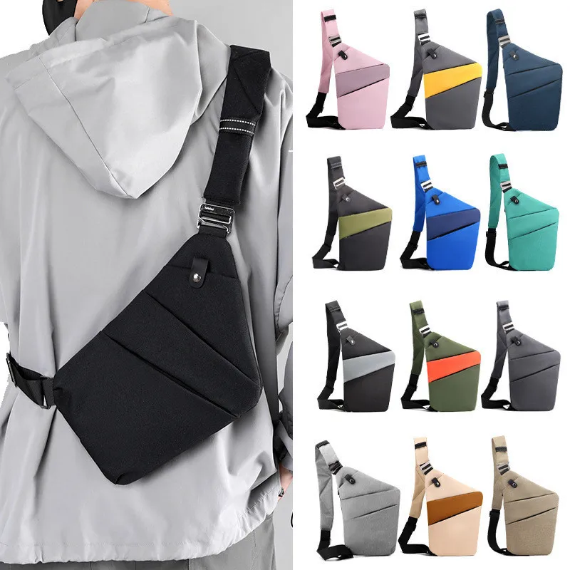 

men's chest bag Travel small backpack burglar-proof single shoulde crossbody