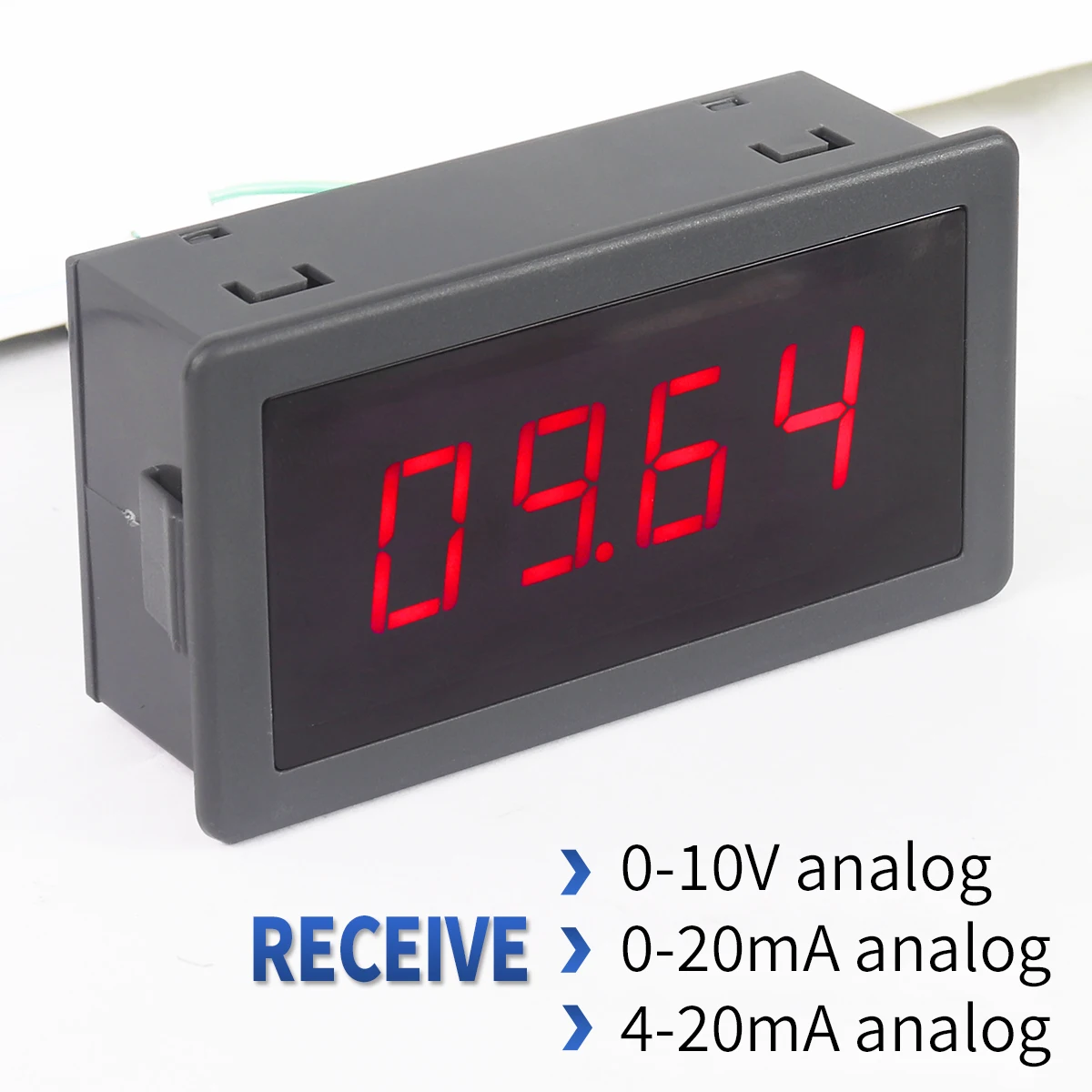 Medidor 0-10V 4-20mA 0-20mA do painel de entrada de Anglog da exposição de Digitas LED para o sensor
