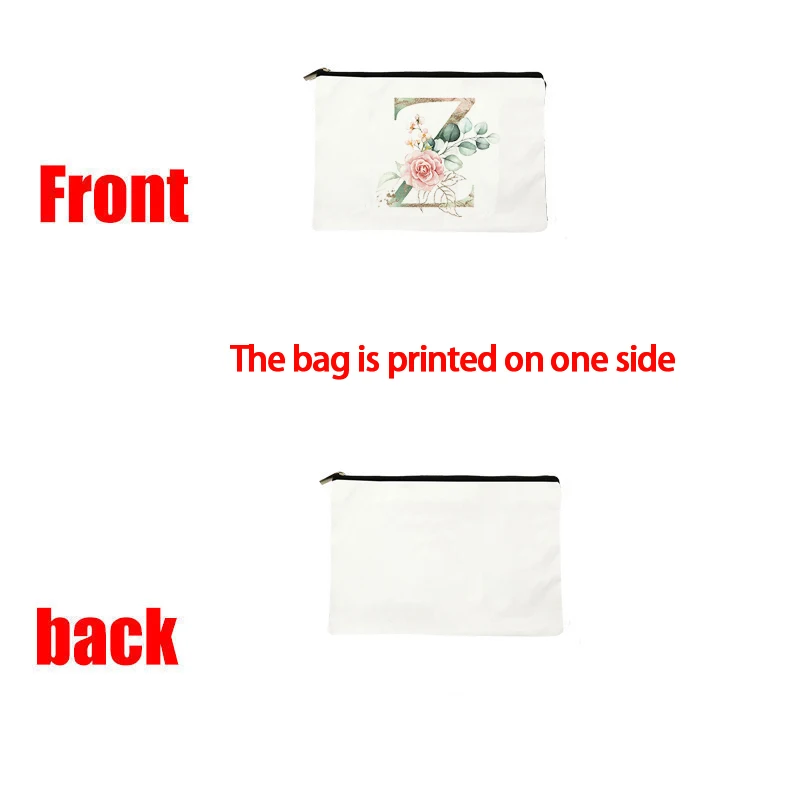 Advanced Sense Leaf Flower Printed Pattern for Women\'s Makeup Bag School Stationery Bag Bathroom Pocket Travel Essential Item