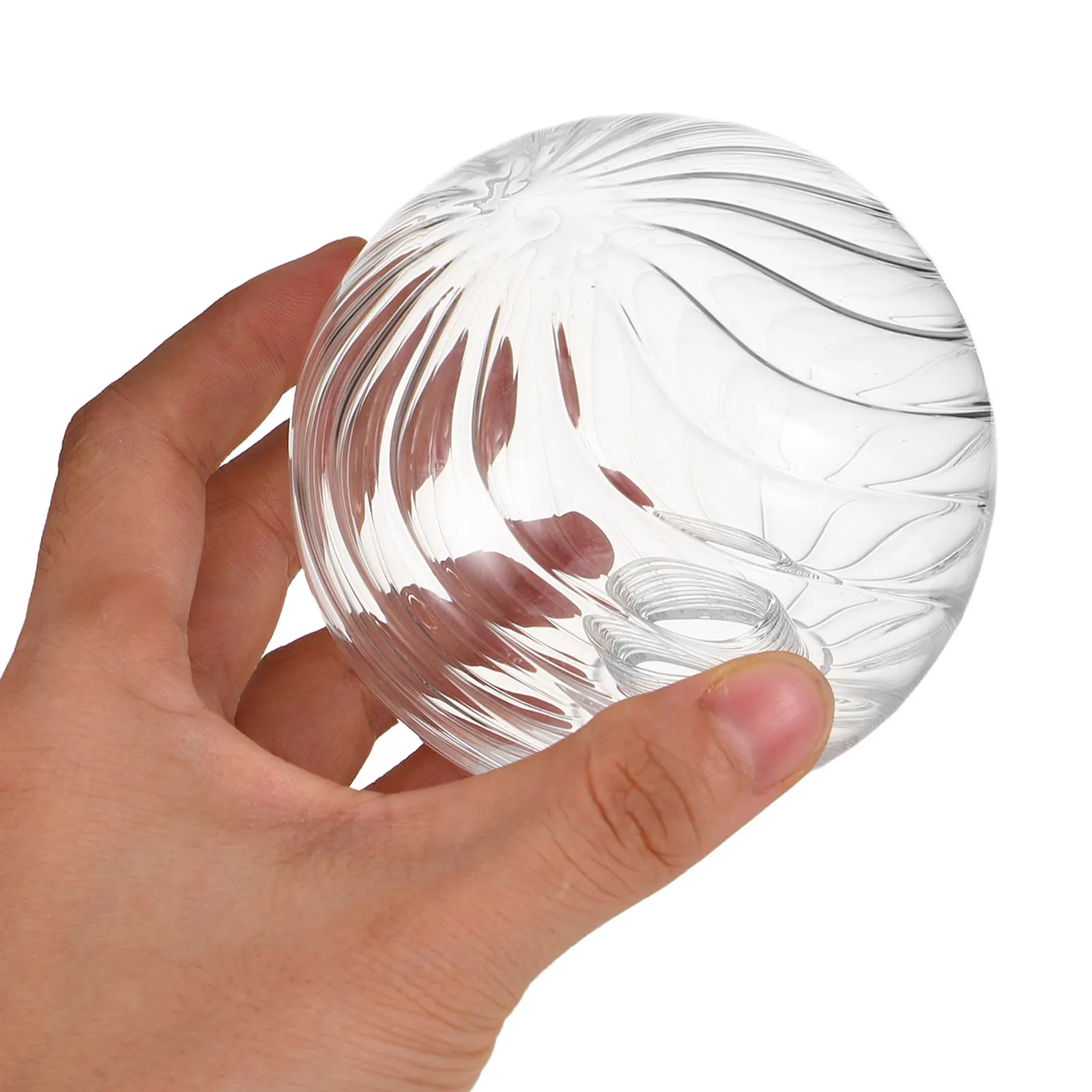 2Pcs Clear Bubble Glass Lamp Globes Replacement Globe Lampshade Cover Round Pendant Ceiling Light Fixture Sphere Dome 4 Inch
