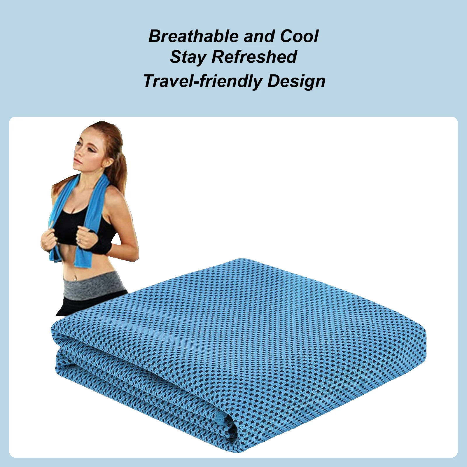 Cooling Towel Instant Relief Microfiber Cool Towels Chilling Neck Wrap Ice Cold Rags for Sports Fitness Camping Cycling Hiking