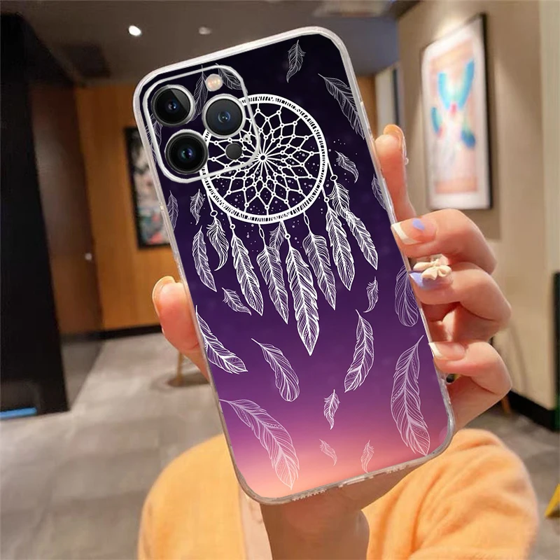 حافظة هاتف آيفون 17ProMax Air 16 15 14 13 Pro Max 15 16 Pro 15Plus Dream Catcher Dreamcatcher