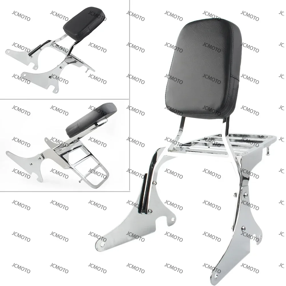 

VN400 VN800 For Kawasaki Vulcan VN 400 800 1995-2012 Motorcycle Passenger Sissy Bar Backrest Luggage Rack Pad