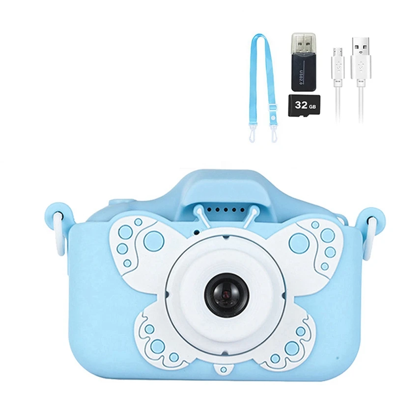 Kids Camera Digital Camera For Kids Toy Children Photo Video Camera With 32GB SD Card For Girls And Boy