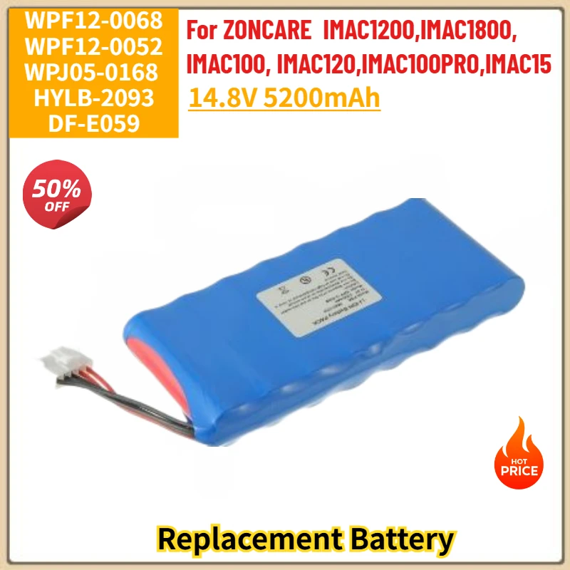 

WPF12-0068 High Quality Battery 14.8V 5200mAh For ZONCARE IMAC1200 IMAC1800 IMAC100 IMAC120 IMAC100PRO WPF12-0052 Brand New