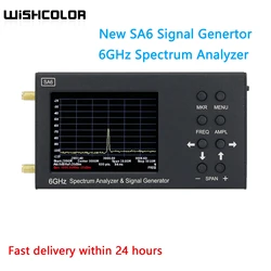 Wishcolor SA6 6GHz Spectrum Analyzer Signal Generator RF Signal Source Wi-Fi 2G 3G 4G LTE CDMA GSM Beidou GPR etc.