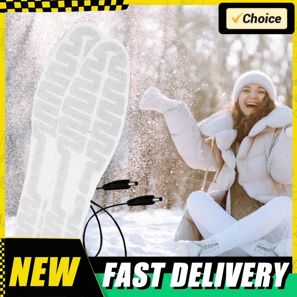 

USB-стельки с подогревом, электрические грелки для ног 10 Вт, зимние теплые стельки, стельки с подогревом для зимних видов спорта на открытом воздухе