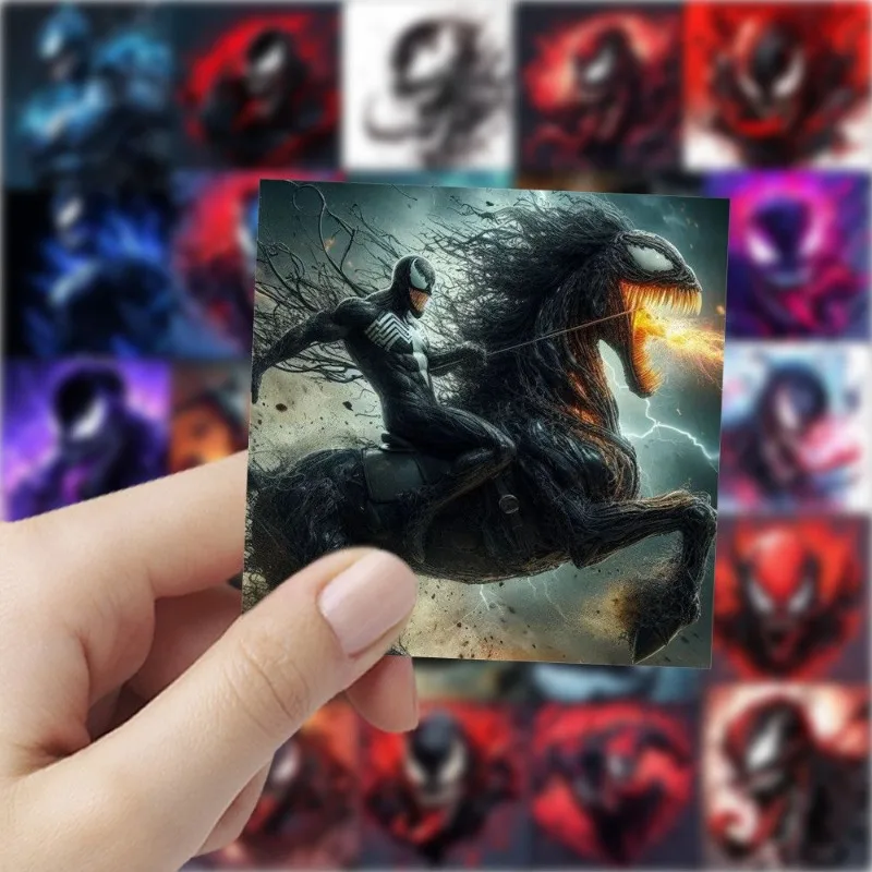 59PCS Marvel Venom Peripheral Cartoon Creative DIY Stickers Fashion Mobile Phone Case Laptop Personalized Decorative Stickers