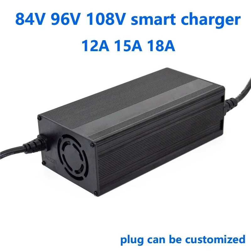 84v 96v 108v 12A 10A 8A charger 96.6V 100.8V 10A Lifepo4 Lithium Battery Charger Li-ion LiPo 94.9V 102.2V 117.6V 113.4V 109.5V