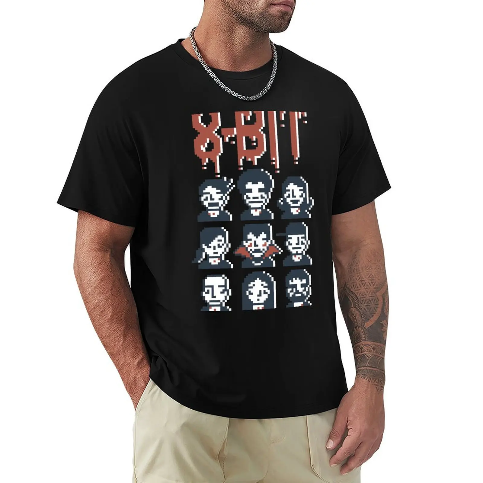 8-Bit By A Vampire T-Shirt t shirts for man slim fit T-Shirt