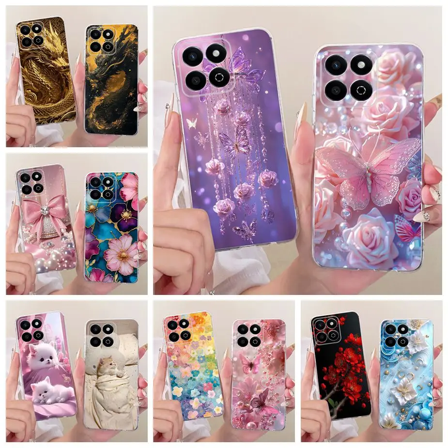 For Honor X7C Case ALT-LX2 New Colorful Painted Cover Soft Silicone Phone Case For Honor 200 Smart 200Smart X 7C HonorX7C Fundas
