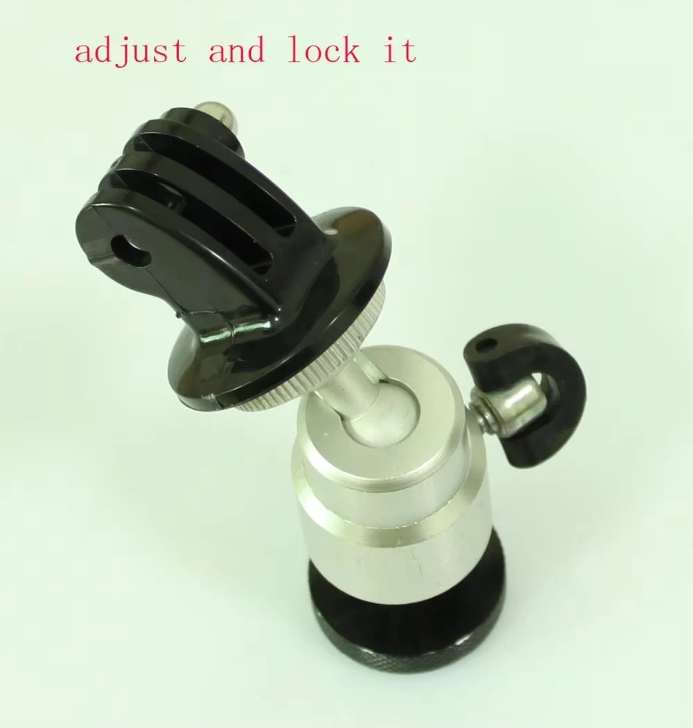 Any Camera to GoPro Adapter 1/4' Tripod Thread and adjustable nut to GoPro HERO, 1/4-20 to gopro adapter unit for Gopro