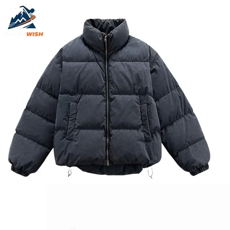 MONEYWISH أسفل سترة 2025 جديد بسيط الأبيض بطة أسفل سميكة مكافحة الباردة الدافئة معطف قصير في الهواء الطلق الكورية سترة شتوية غير رسمية