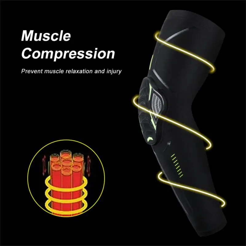 2PCS Cycling Sports Arm Guard Sleeve Anti-collision Pressurized Elbow Pad Joint Outdoor Basketball Mountaineering Arm Warmer