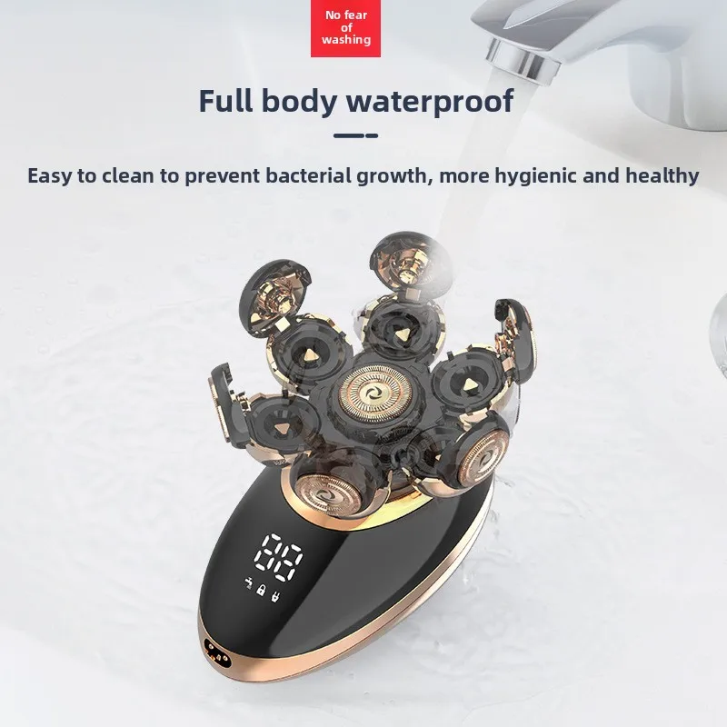 국경 간 특별 5-in-1 새로운 7헤드 전기 면도기, 다기능 면도, 코털 정리, 대머리 면도