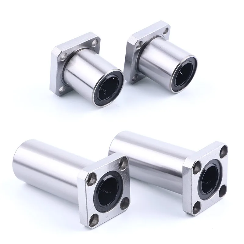 LMK16LUU Long Linear Bearing 16*28*37 mm ( 4 Pcs ) LMK 16LUU LMK 16MM Square Flange Type Bearings LMK16 LUU