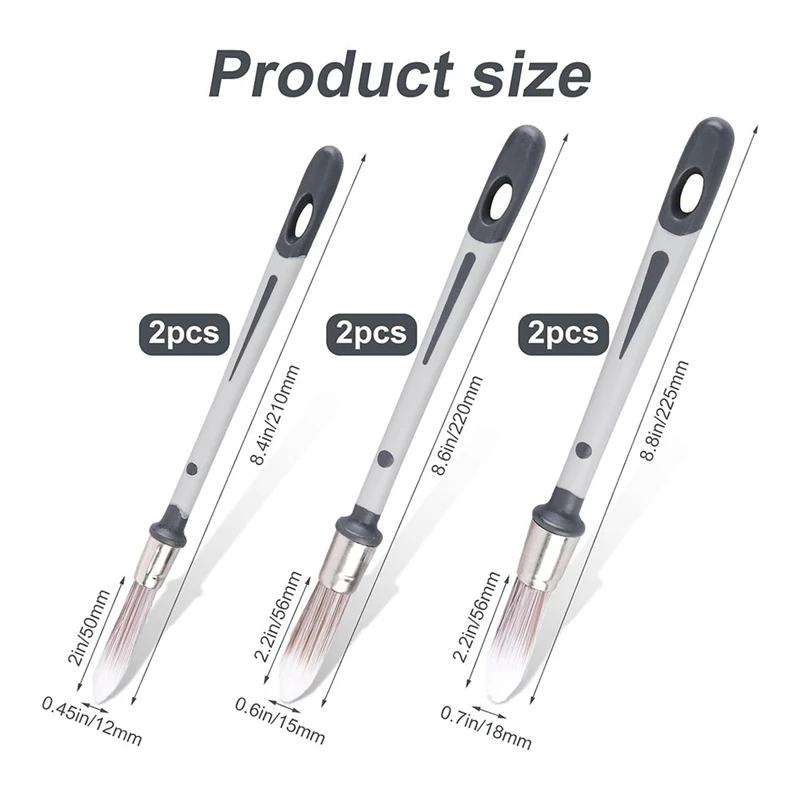 Paint Brushes For Walls,Small Trim Paint Brushes Tool Paint Edger For Touch Up House Wall Corner