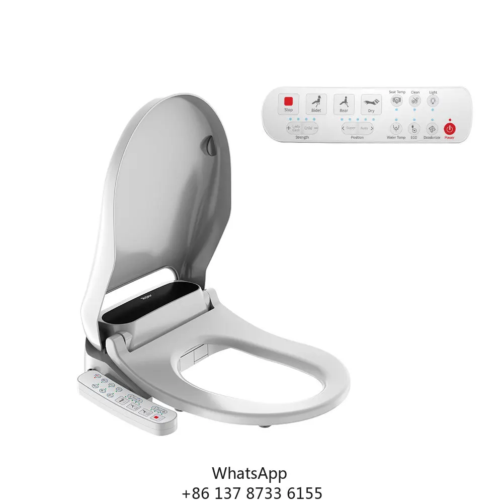 Bathroom Automatic Lift D Shape Smart Toilet Seat Cover