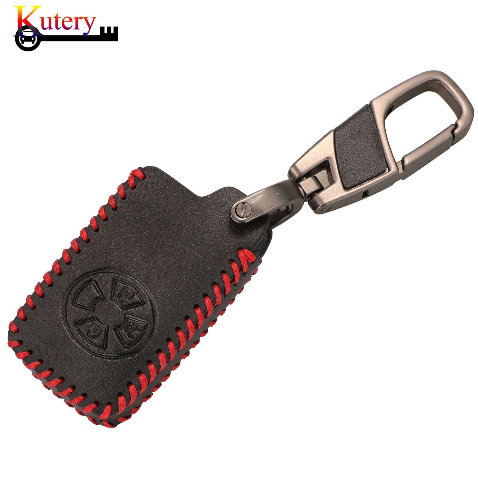 jingyuqin Remote Smart Key Cover Case For Toyota RAV4 2009 2011 RAV 4 Yaris 2011 Keychain Leather Case with Key Ring 3Buttons