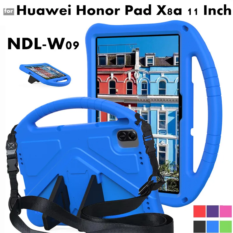 

Для Huawei Honor Pad X8a 11 дюймов 2024 NDL-W09 противоударный чехол из ЭВА, чехол-подставка, детский удобный портативный чехол с ручкой