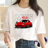 Miata tshirt women manga t shirt female y2k harajuku Japanese clothes