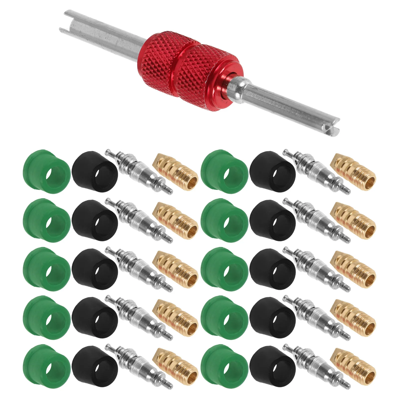 

71pcs Valve Core Removal Tool Set A/C Repair Tools Car Air Conditioning Valve Stem Core Remover Service Wrench Automotive