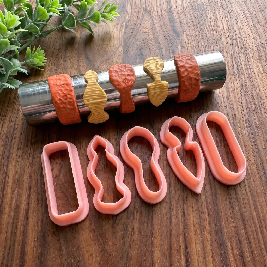 Modern Abstract Wavy Polymer Clay Cutter Set Soft Ceramic Earring Mold Irregular Geometric DIY Handmade Pendant Craft Tool