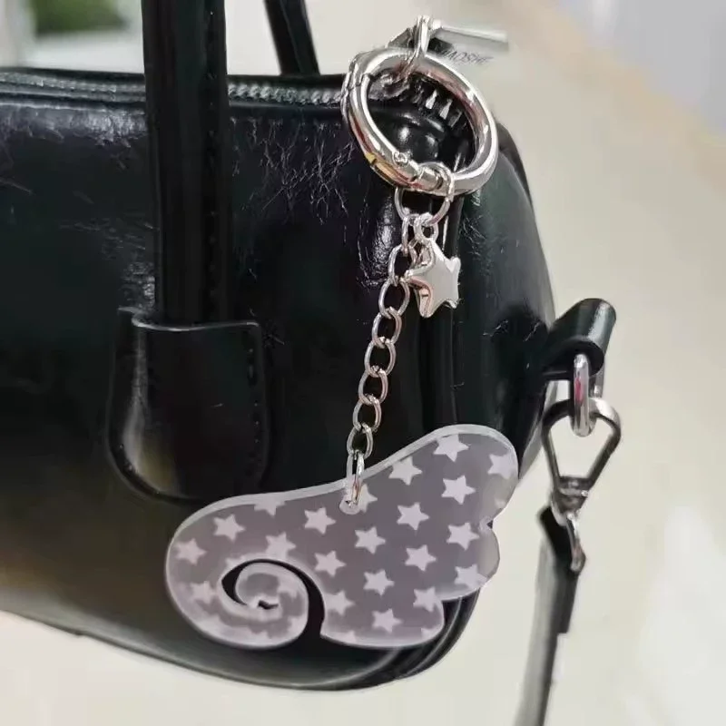 

1 шт. Kawaii корейский Ins-стиль брелок с крыльями ангела милый Y2k пенал для девочек рюкзак кулон чехол для телефона камера акриловый шарм