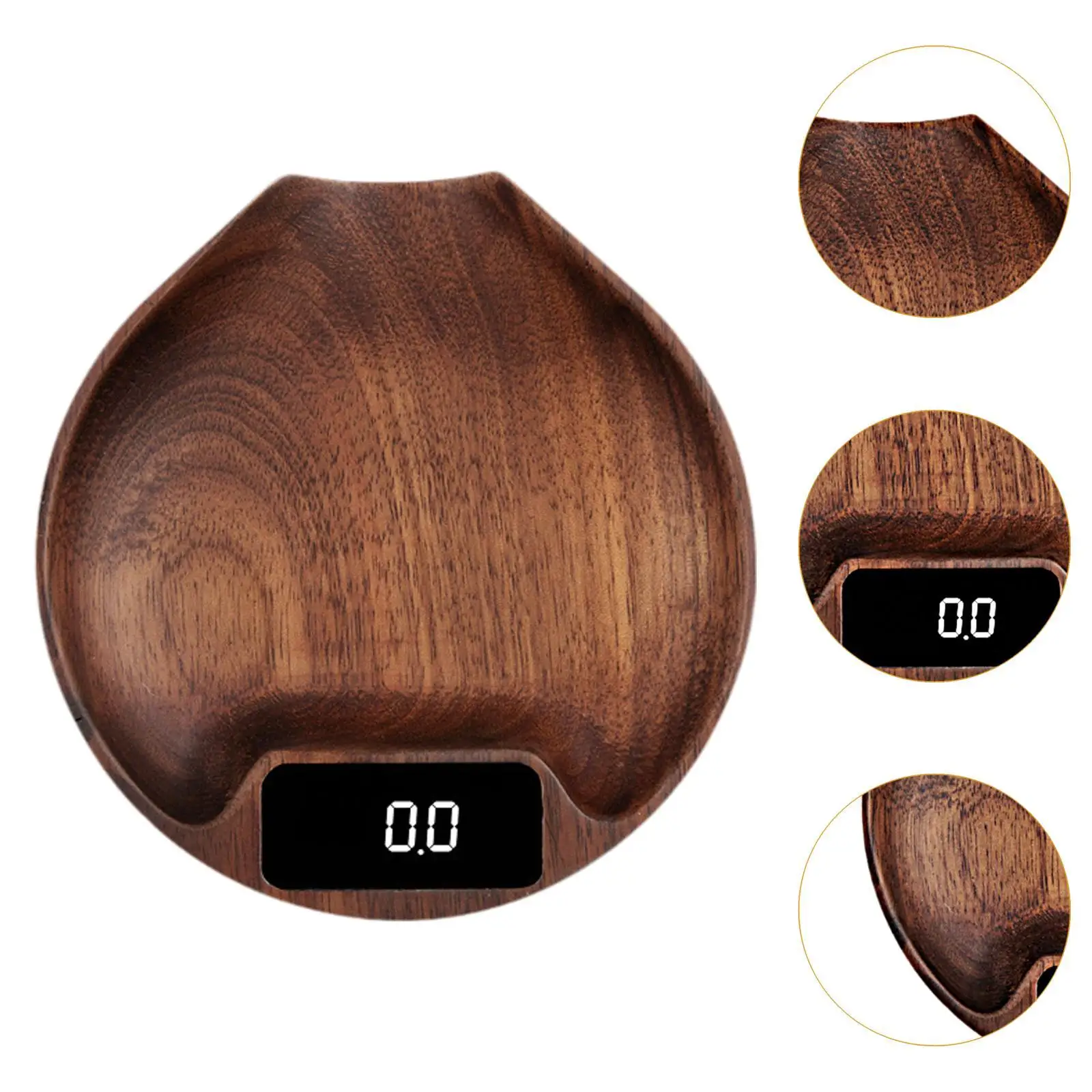 Coffee Scale Lightweight Grain Weighing Rechargeable Coffee Weight Scale Coffee Beans Scale for Office Household Home Cooking