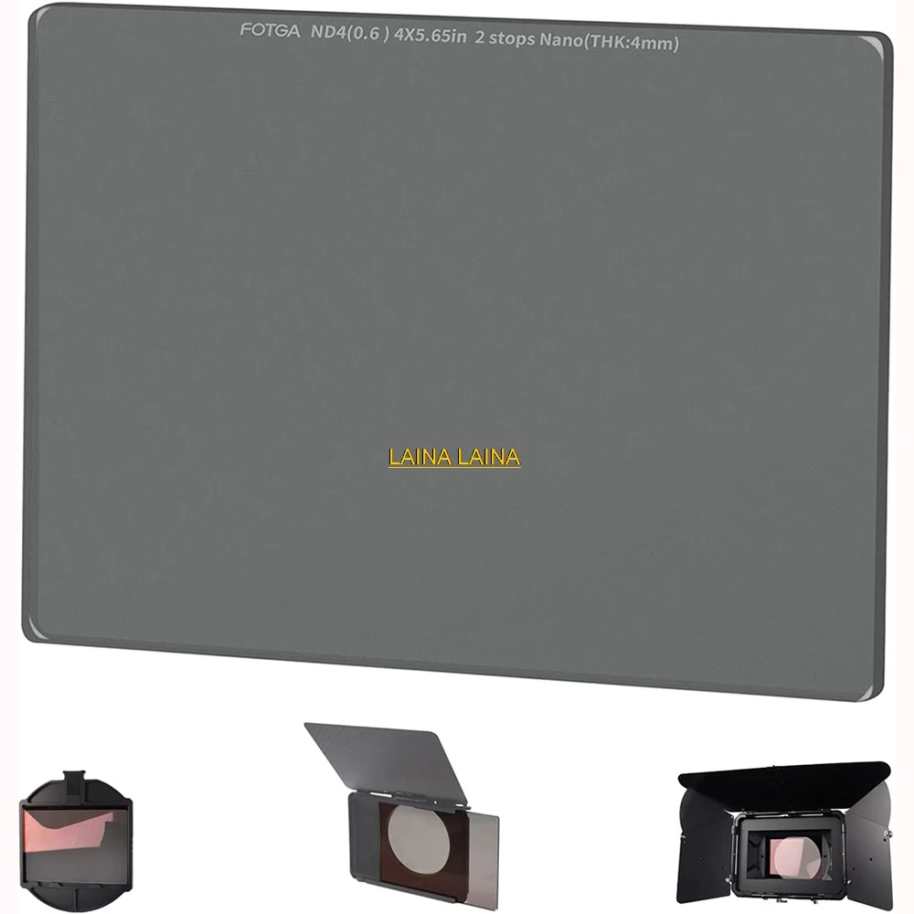 

Квадратный ND-фильтр Fotga ND4/8/ND16/ND64/ND1000 4x5.65 4 мм, квадратный фильтр нейтральной плотности, двусторонний, с оптическим стеклом, с двойным покрытием