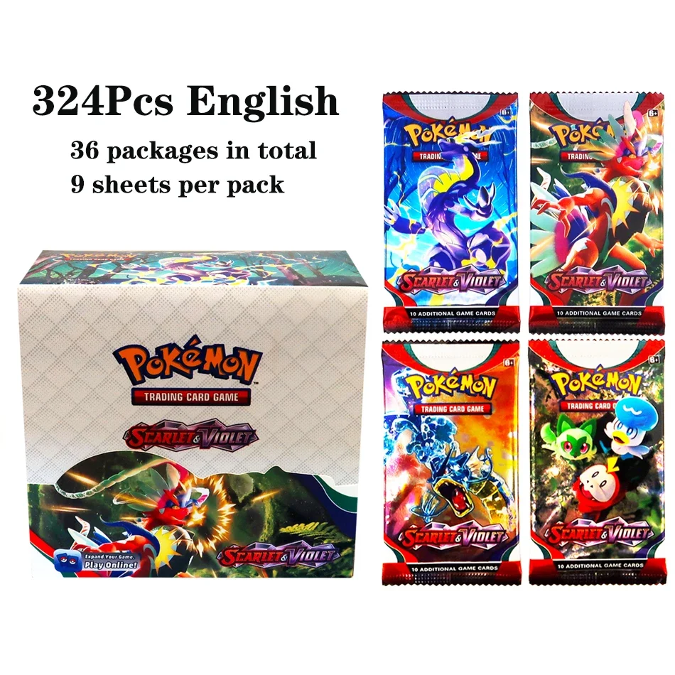 324 stks Pokemon TCG: Sword & Shield-Fusion Strike Booster Display Box (36 Packs) Board Game Card DESTINED RIVALS Stellar Crown