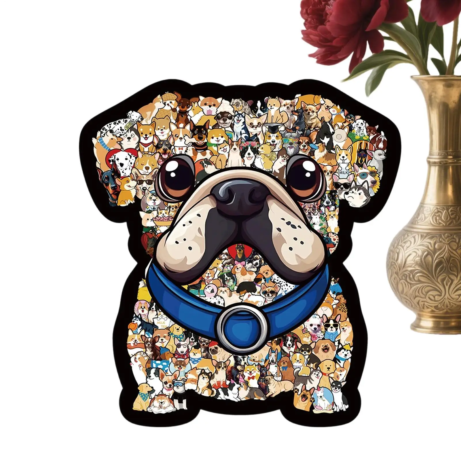 

160 шт. деревянная головоломка для собак, сложная прецизионная вырезка головоломка для любителей собак, домашний декор, семейные друзья, активность, настенный художественный подарок