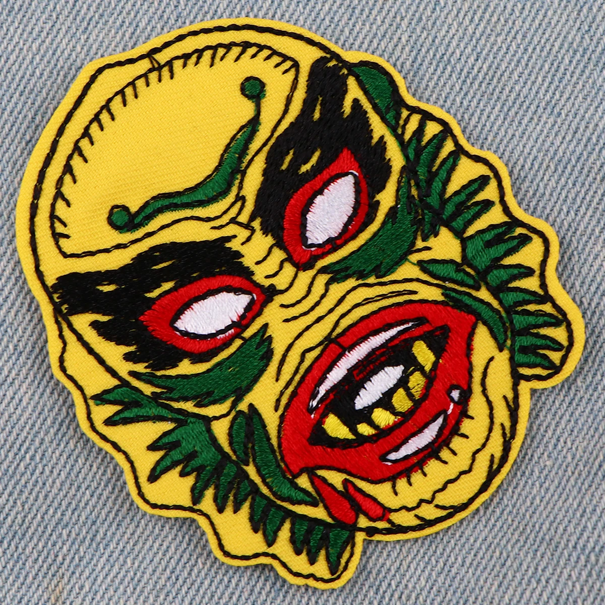 Movie Monster Cool Patches Embroidered Diy Iron on Patches for Clothing Jacket Badges Sewing Stickers Applique Patches