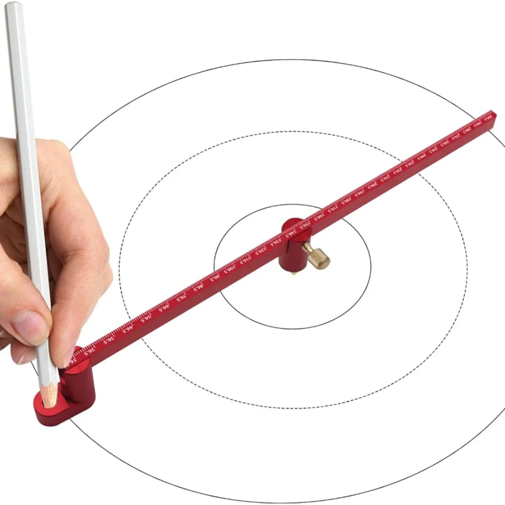 

Деревообрабатывающий компас, чертилка, алюминиевый фиксированный круглый калибр, регулируемая круглая линейка для рисования