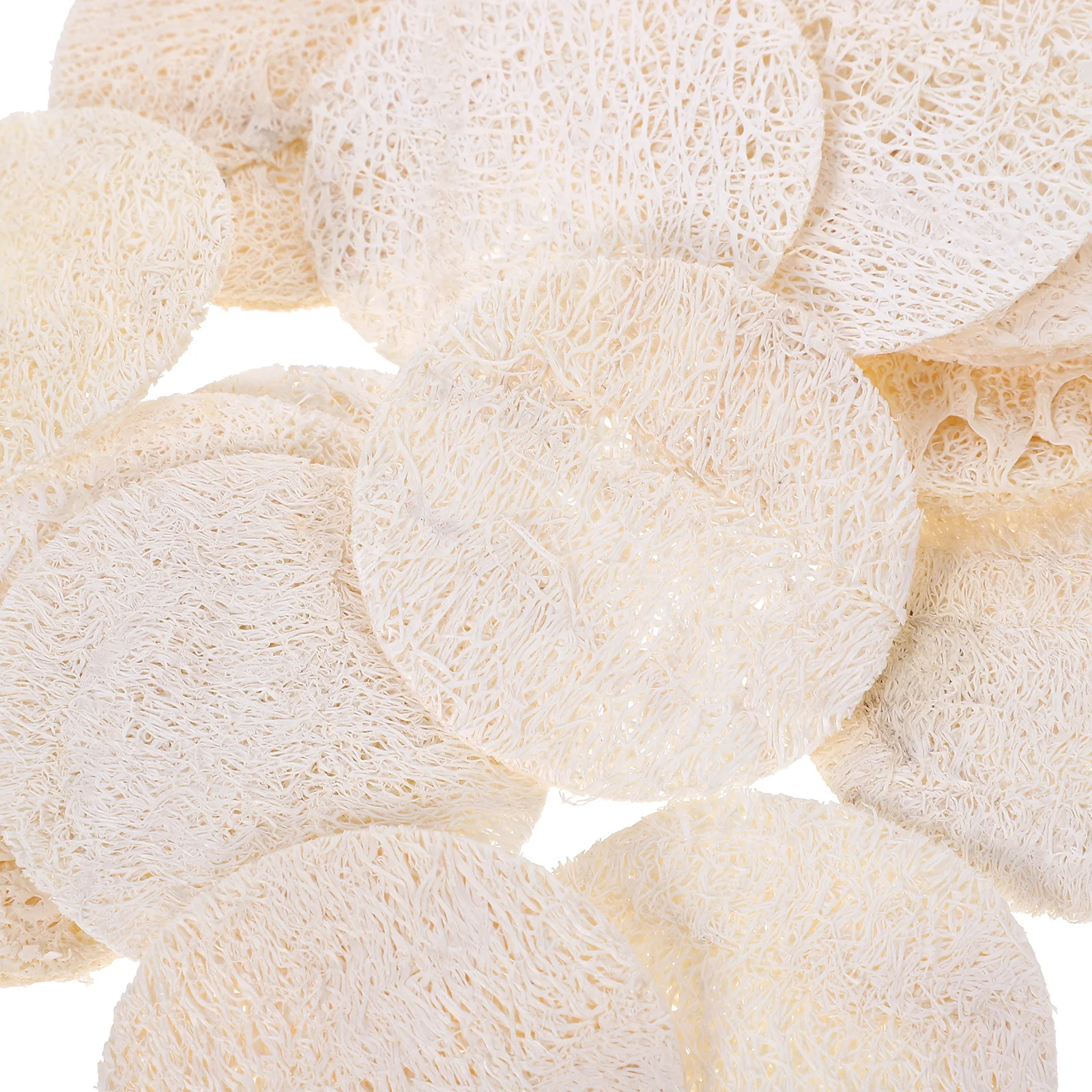 18 Pcs Loofah Sponge Skin Cleansing Pad Natural Facial Discs Exfoliating Pads Face Scrub Scruber Scrubber