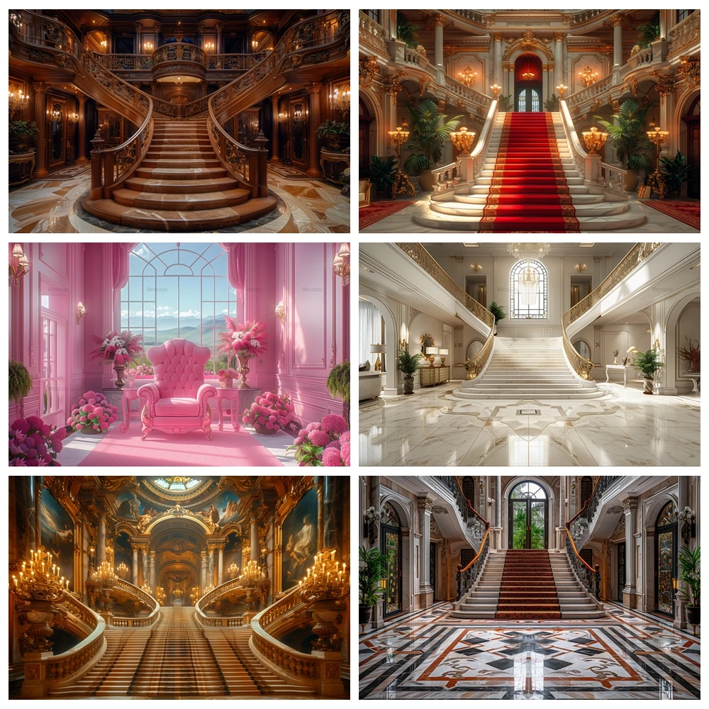 

Luxury Castle Palace Photography Portrait Background Red Carpet Opera House Church Wedding Birthday Party Photo Background