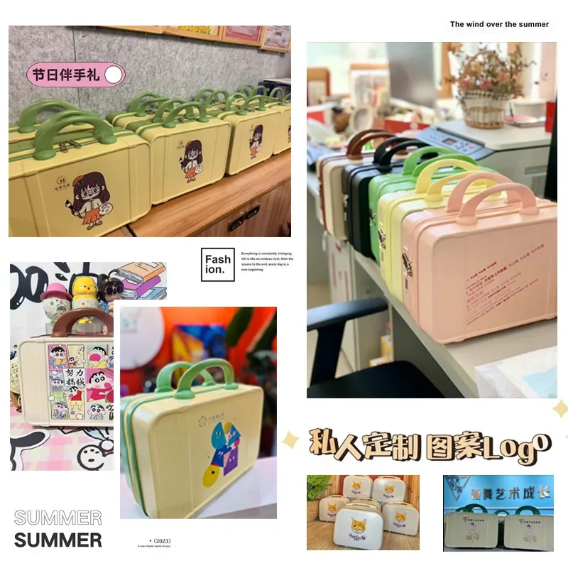 Mini Suitcase Small 14-inch Cosmetic Bag Personalized Fashion Women's Suitcase Lightweight Short-distance Suitcase Wholesale