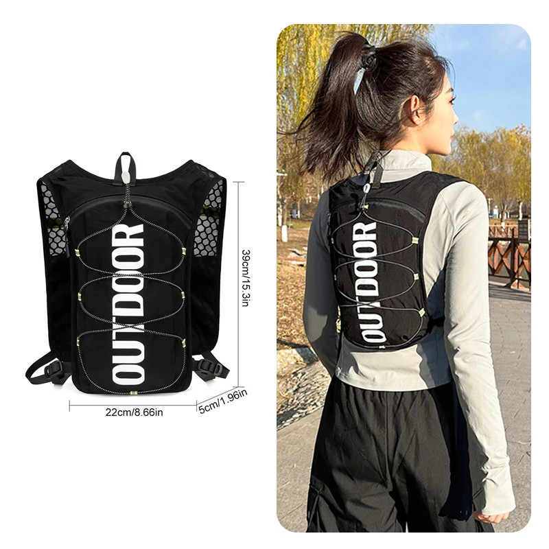 

1 шт. рюкзак для бутылки с водой для женщин и мужчин, ультралегкий рюкзак для воды для бега, езды на велосипеде, пешего туризма, кемпинга