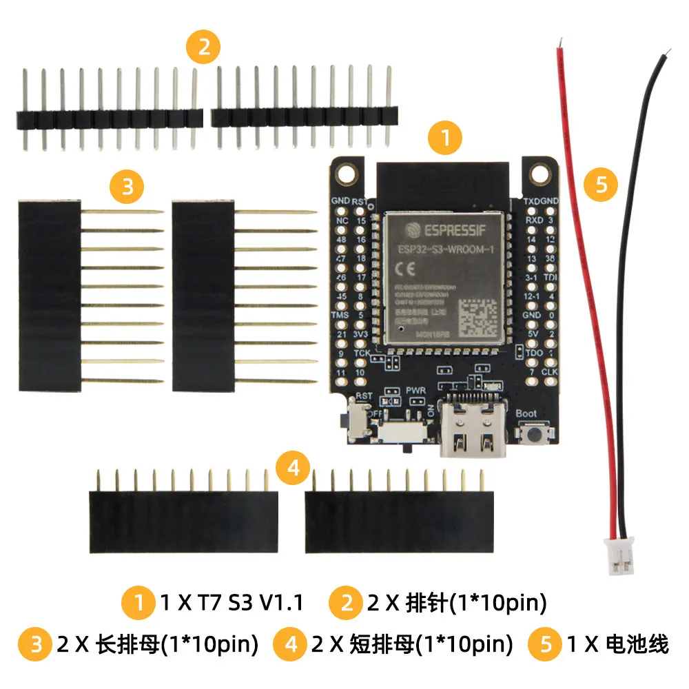 LILYGO T7 S3 V1.1 ESP32-S3 Development Board WIFI Bluetooth 5.0 Module 8MB PSRA